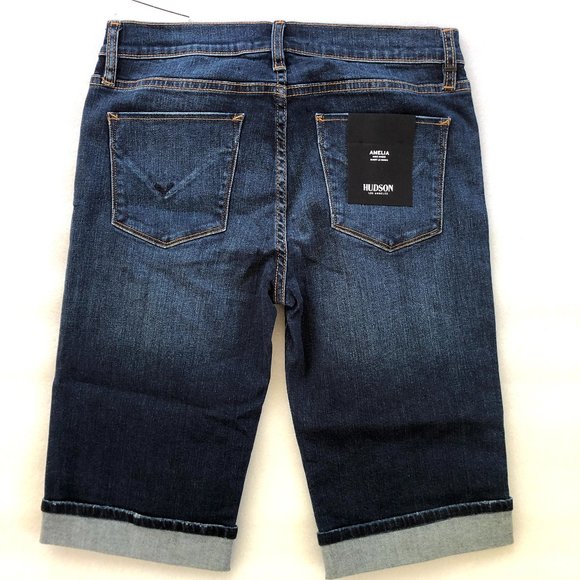 Hudson Amelia Mid-Rise Roll Cuff Shorts - Picture 8 of 11